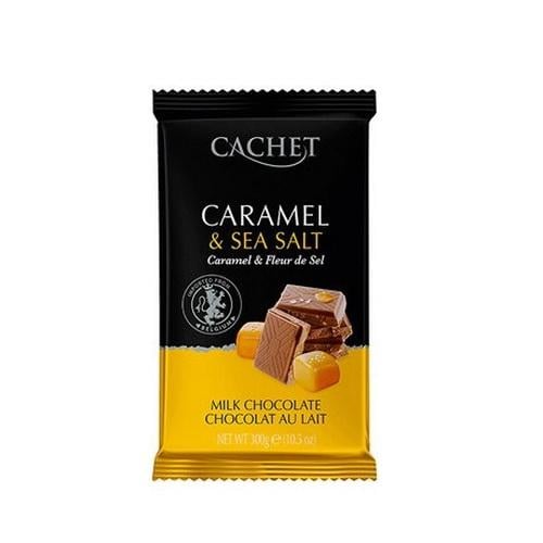 Шоколад Cachet Caramel & Sea Salt молочный карамель и соль 300 г (20585181)