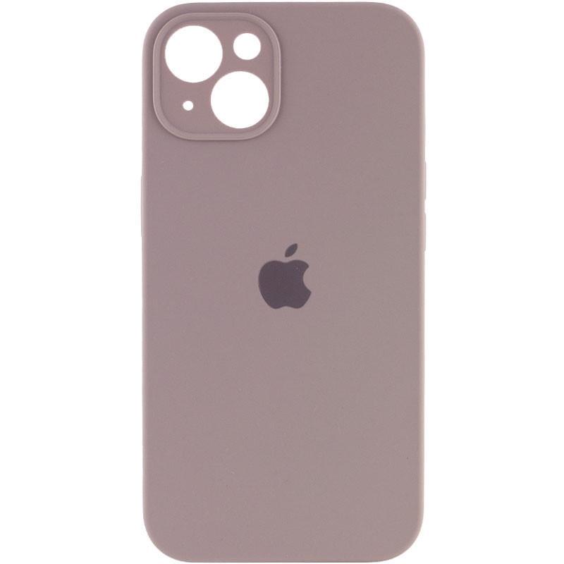 Противоударный чехол Silicone Case Full Camera Protective (AA) для Apple iPhone 13 (6.1") Серый / Lavender