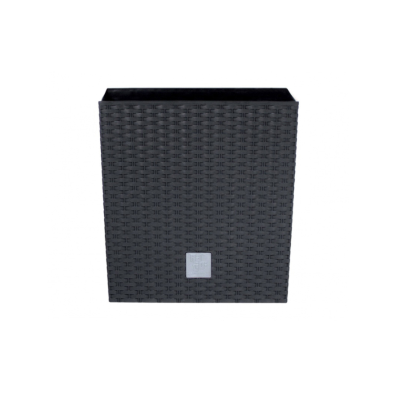 Горшок для цветов Prosperplast Rato со вставкой 2в1 Н-17 см Антрацит (70891-433)