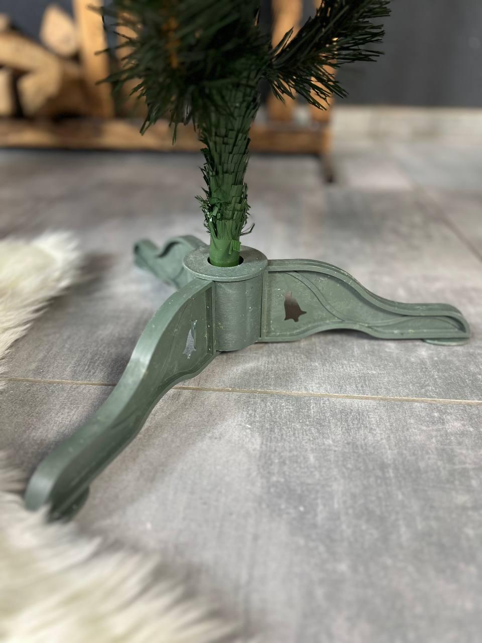 Искусственная елка Снежная королева с белыми кончиками 1,4 м Зеленый (YA678256) - фото 4