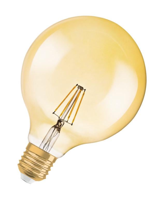 Лампа світлодіодна Osram Vintage 1906 Globe 6,5W 230 V 650 lm 2400K E27 DIM філаментна (4058075808997) - фото 1