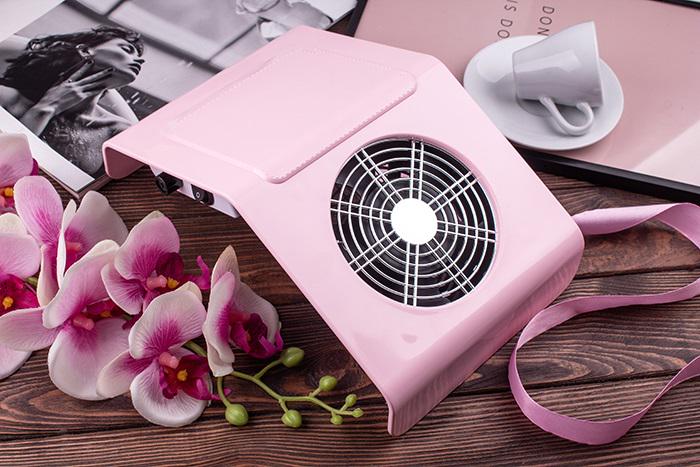 Витяжка для манікюру Simei 858-2А 40 W Pink - фото 4