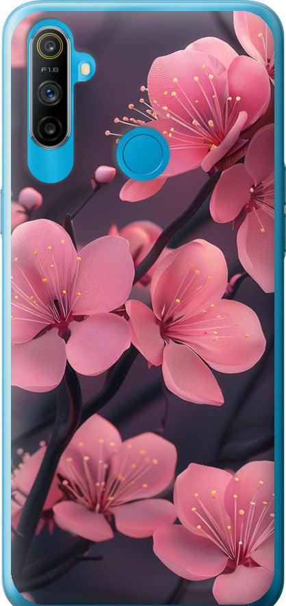 Чехол на Realme C3 Пурпурная сакура (6075t-1889-42517)