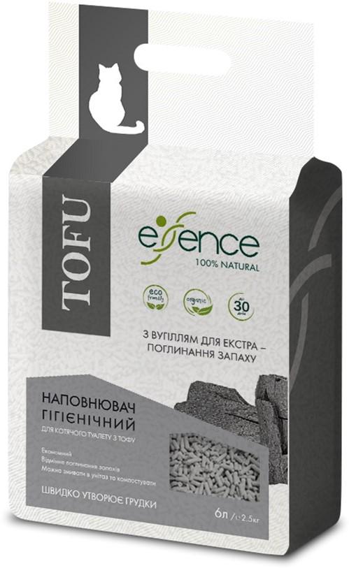 Наповнювач для котячого туалету Essence з вугіллям тофу 6 л (4820261920048) - фото 2 Наповнювач для котячого туалету Essence з вугіллям тофу 6 л (4820261920048) - фото 2