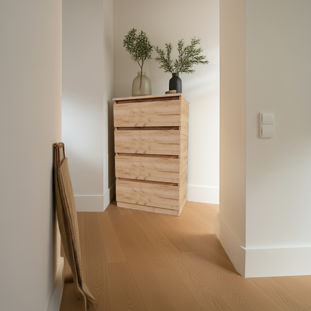 Комод MEBEX на 4 шухляди 60х40х100 см Дуб Крафт (VM4B600DC) - фото 4