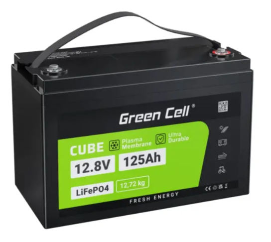 Акумулятор для ДБЖ Green Cell CAV13 LiFePO4 12,8V 125Ah 1600Wh (CAV13)