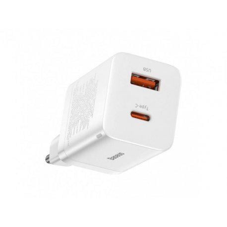 Зарядное устройство BASEUS Super Si Pro Quick Charger C/U 30W EU White (CCSUPP-E02)