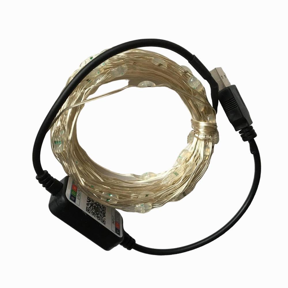 Гирлянда с управлением через Bluetooth/Wi-Fi 5 м 50 LED RGB (STPH02) Гирлянда с управлением через Bluetooth/Wi-Fi 5 м 50 LED RGB (STPH02)