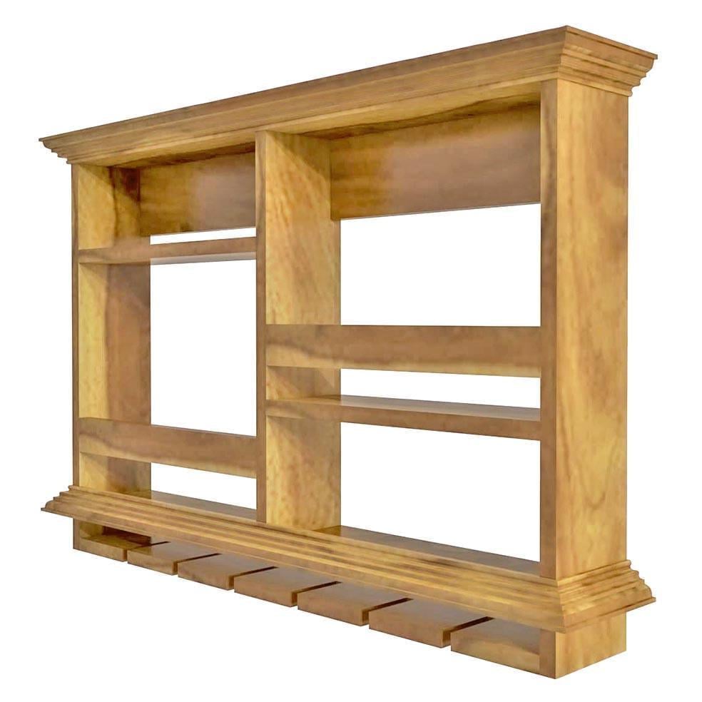 Полка для вина настенная из дерева Симохо Сиена (ПНК-018705)