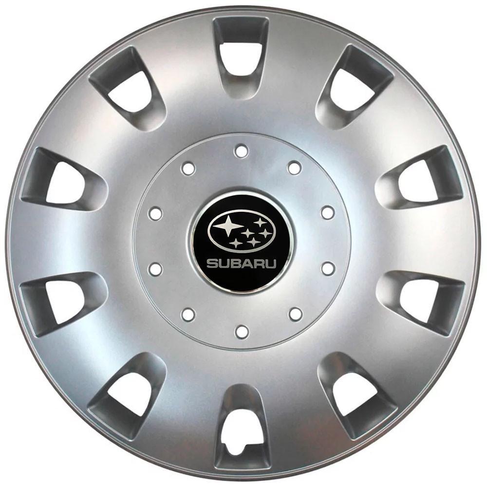 Колпаки SJS с логотипом Subaru 401 R16 4 шт. Серебряный (31008901)