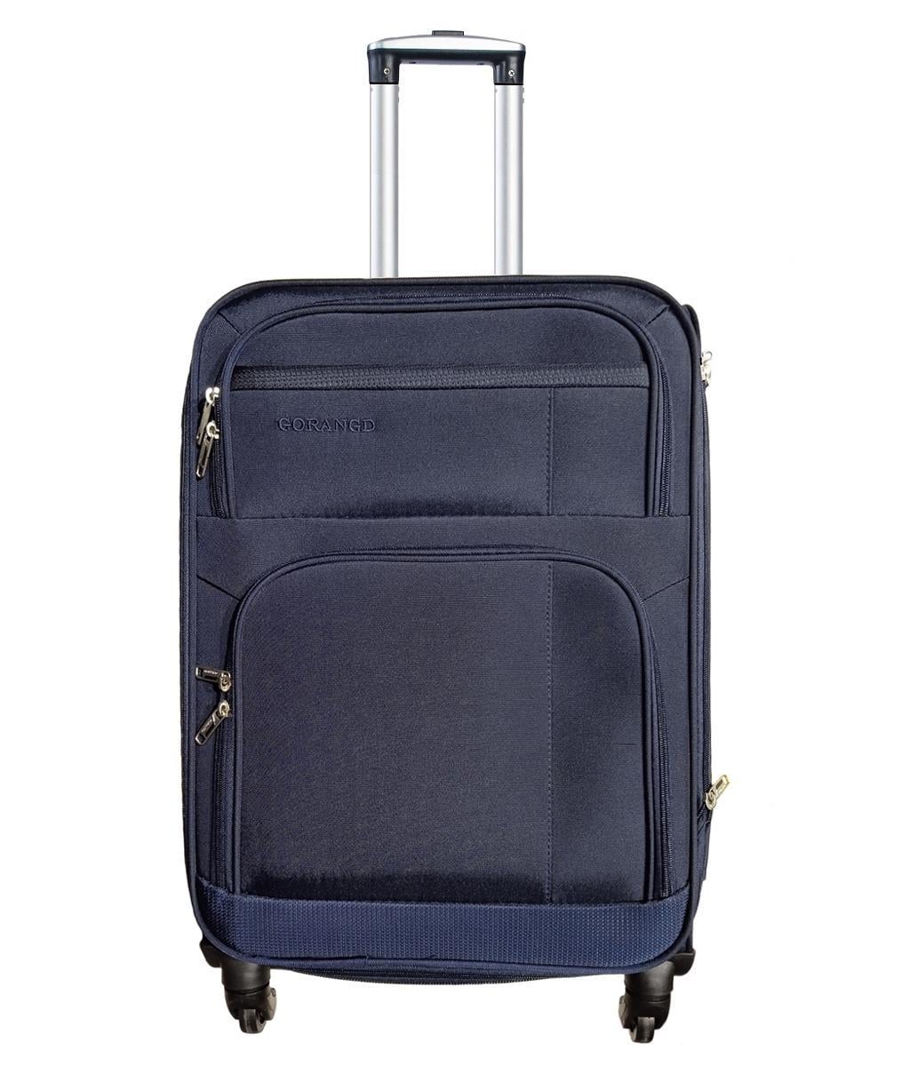 Чемодан тканевый GORANGD 6026 средний 4 колеса Темно-синий (Gt00021)