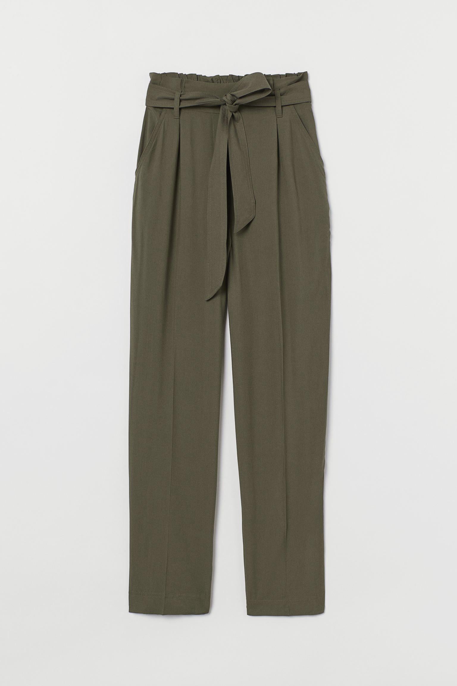 Брюки H&M р. 36 Темно-зелений (QQ12038165211)