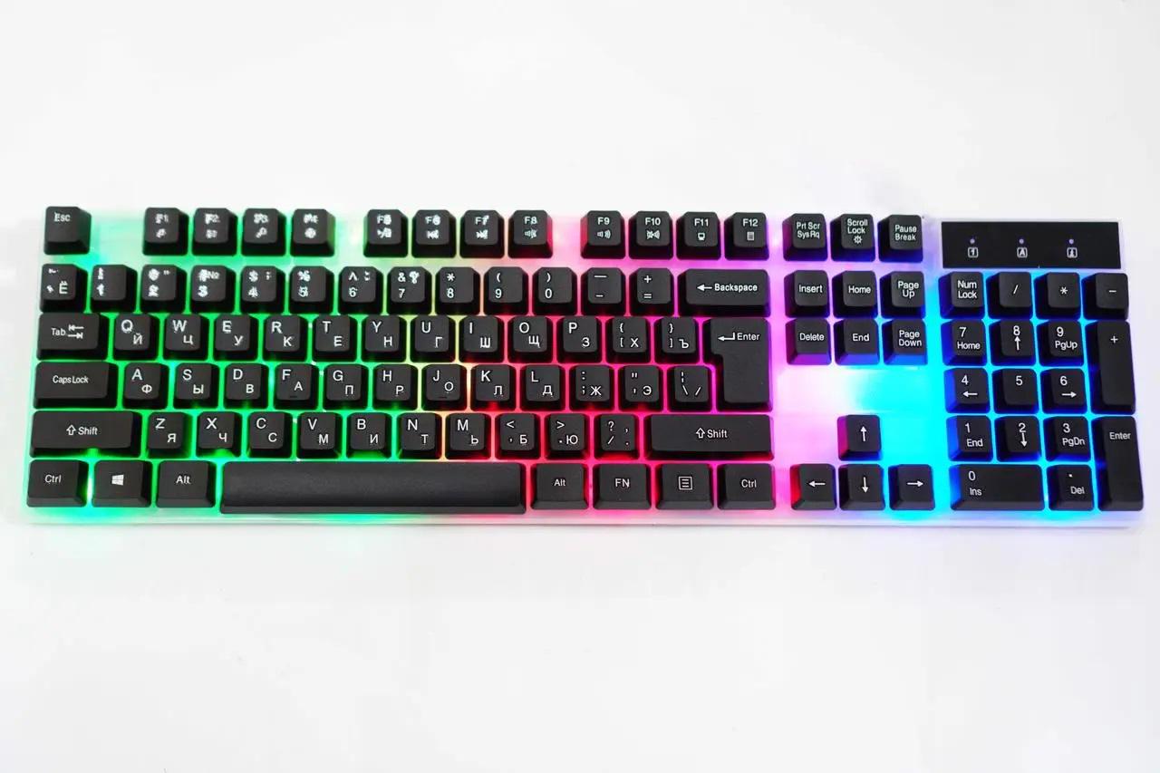 Клавіатура та мишка в комплекті KM-5003 RGB USB (2086614272) - фото 3