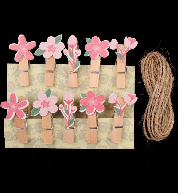 Декоративные прищепки Flowers 10 шт. 35 см