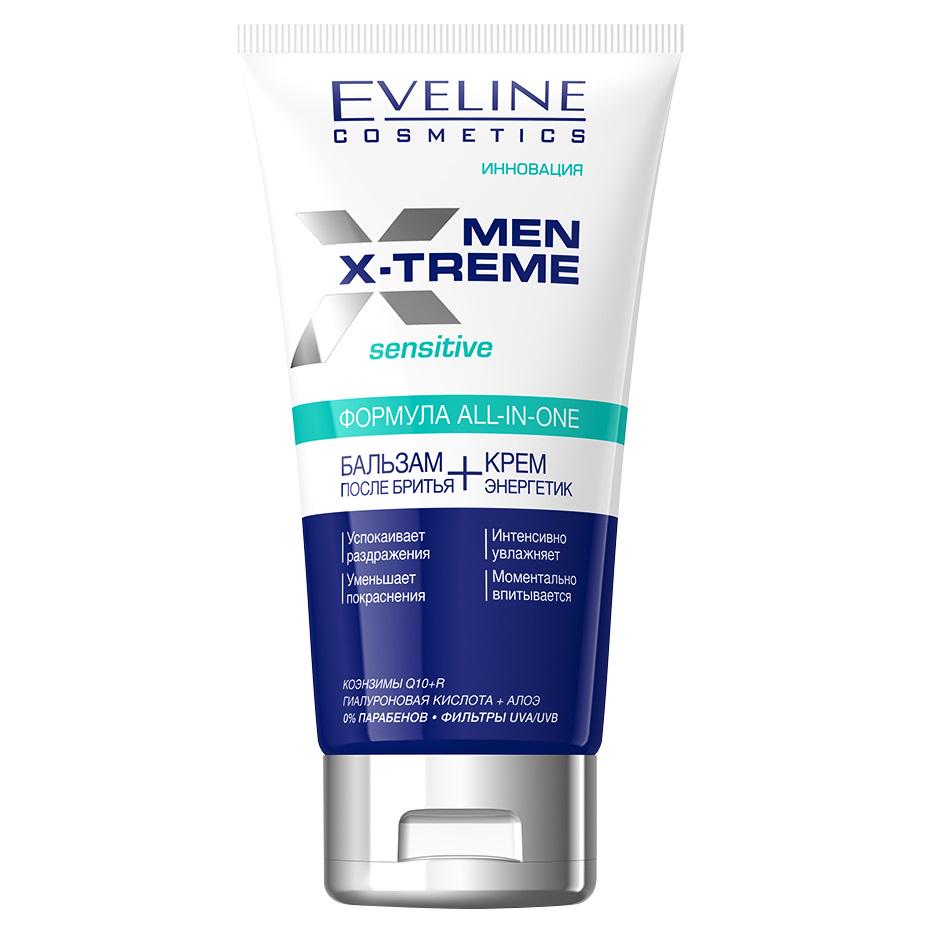 Бальзам после бритья/Крем энергетик Men Extreme Active Q10+R Eveline 150 мл (5901761933130)