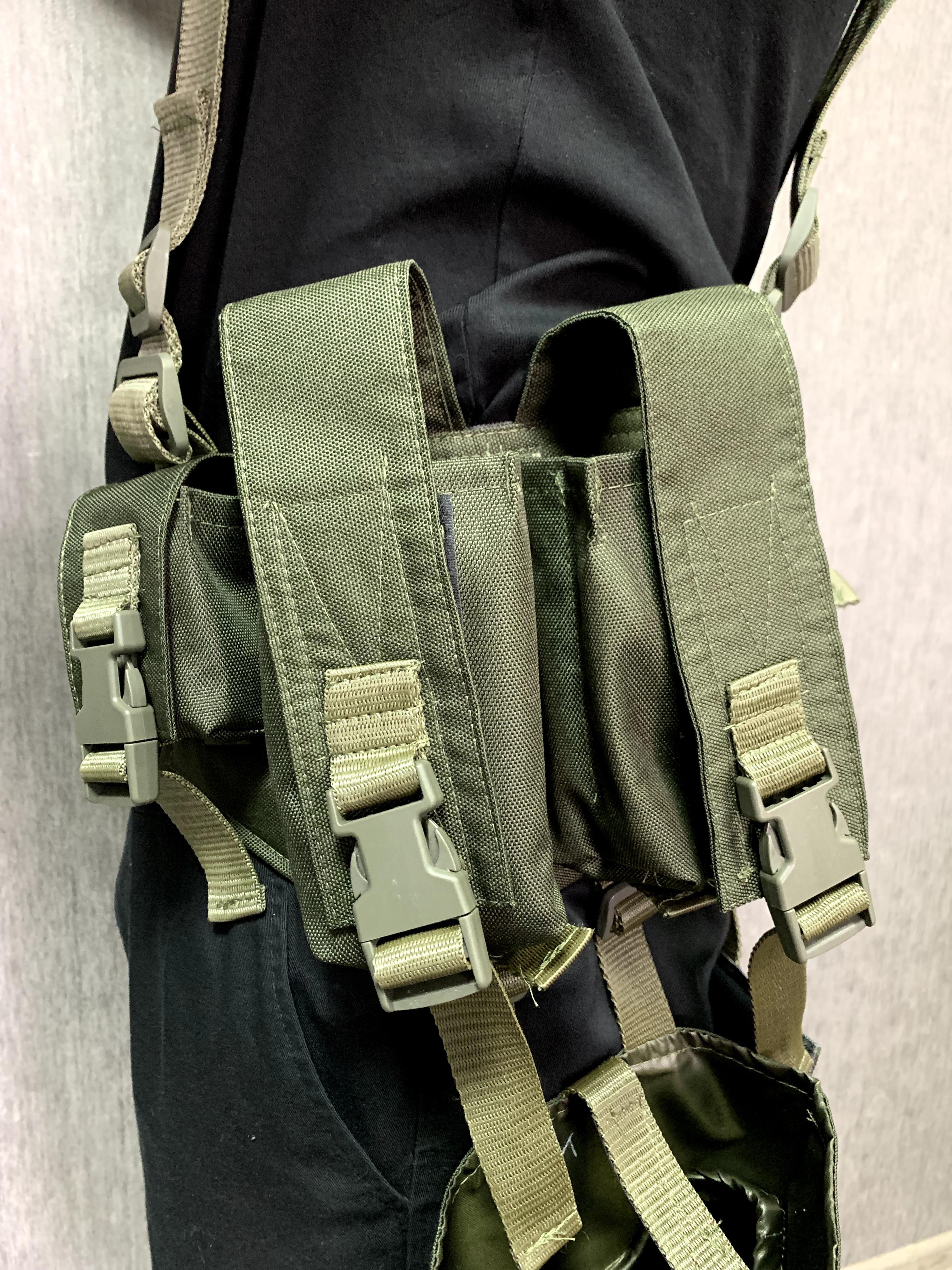 Ремінно-плечова система з підсумками на 8 магазинів і сидінням Оливковий (260331) - фото 4 Ремінно-плечова система з підсумками на 8 магазинів і сидінням Оливковий (260331) - фото 4