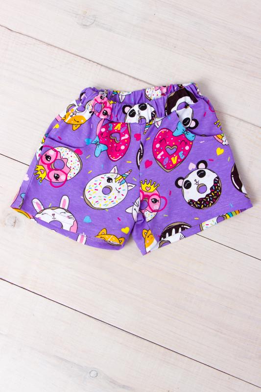 Шорты для девочки Носи свое Пончик 104 см Сиреневый (6262-002-v39)