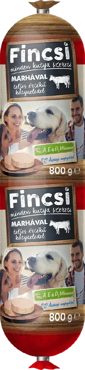 Влажный корм Fincsi говядина/салями 800 г