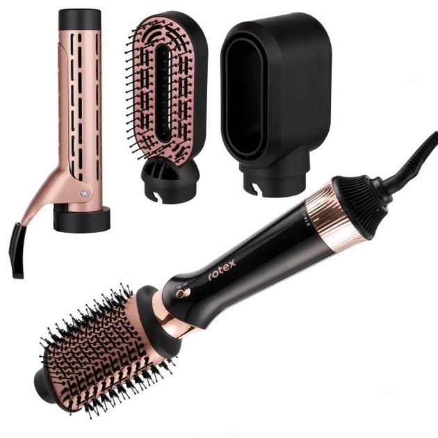 Фен-щетка RHC494-T AirBrush с турмалиновым покрытием Черный (GR-05999)