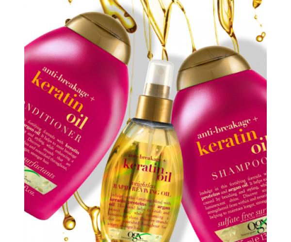 Шампунь OGX Keratin Oil против ломкости с кератиновым маслом 385 мл (0022796977519) - фото 2