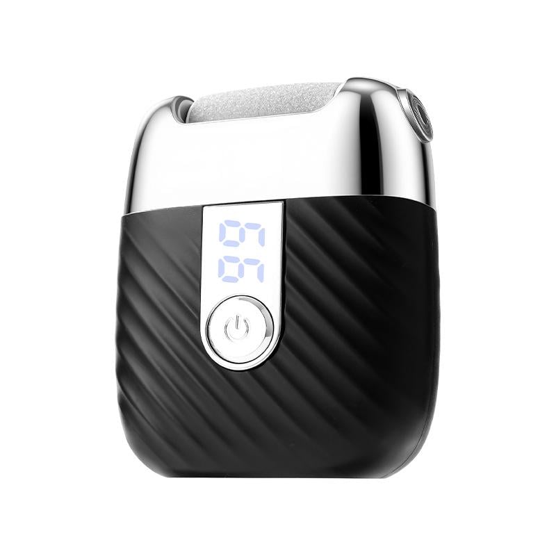 Пемза для пяток электрическая роликовая WS-688 с LED-подсветкой 3 насадки USB Type-C аккумулятор 500 мАч Черный