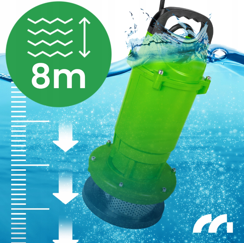 Дренажний насос для брудної та чистої води MalTec 550 Вт 12000 л/год - фото 9 Дренажний насос для брудної та чистої води MalTec 550 Вт 12000 л/год - фото 9