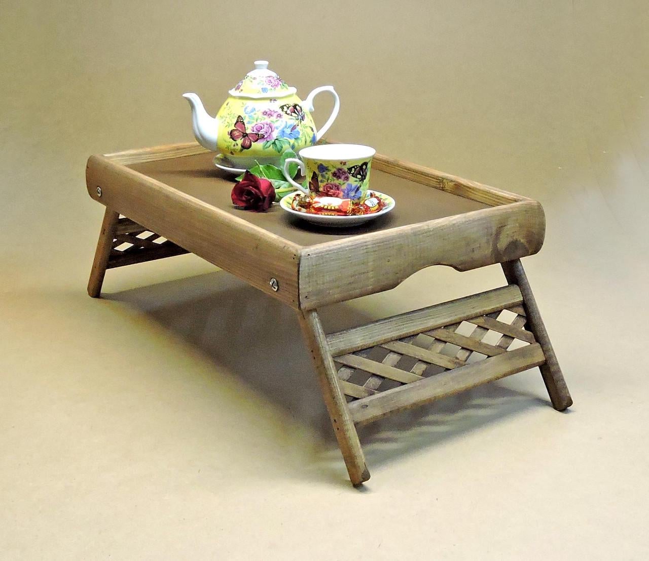 Столик-поднос для завтрака из дерева Юта Мускат (СТП-001307)