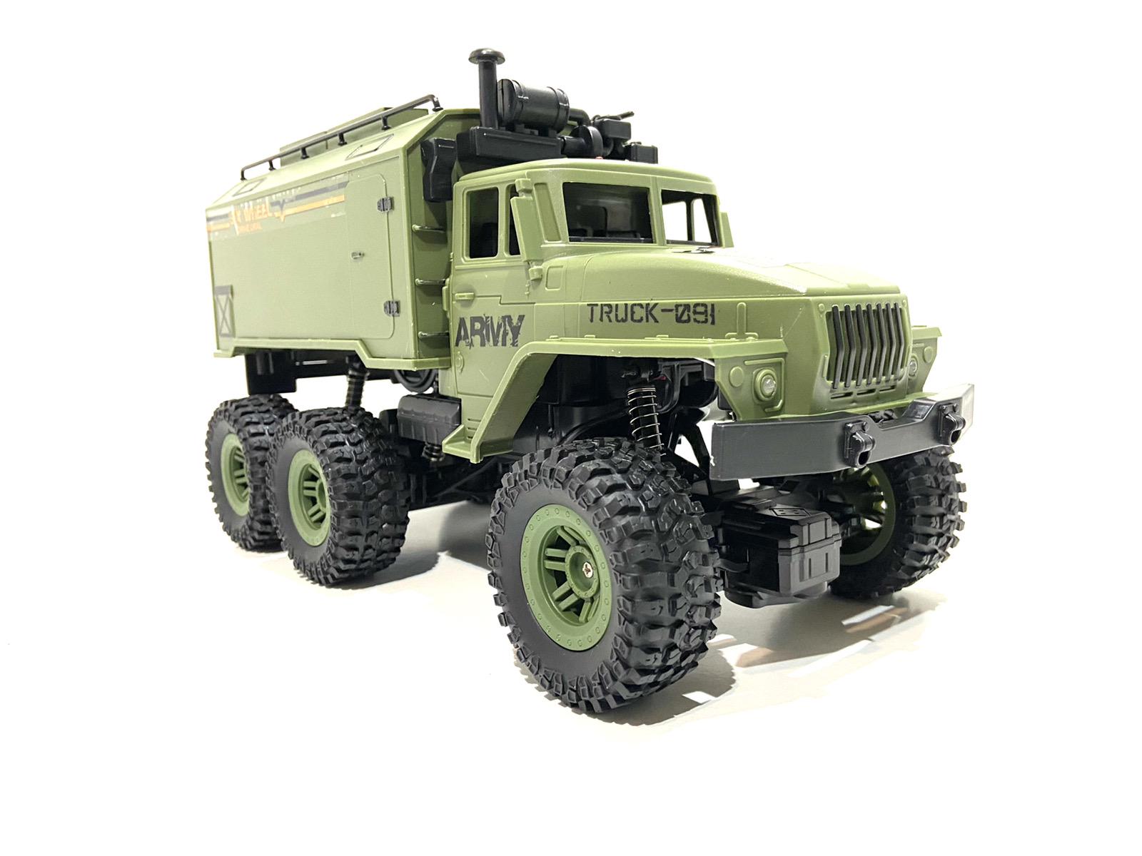 Машинка на радиоуправлении Bambi Военный грузовик Зеленый (383-91)