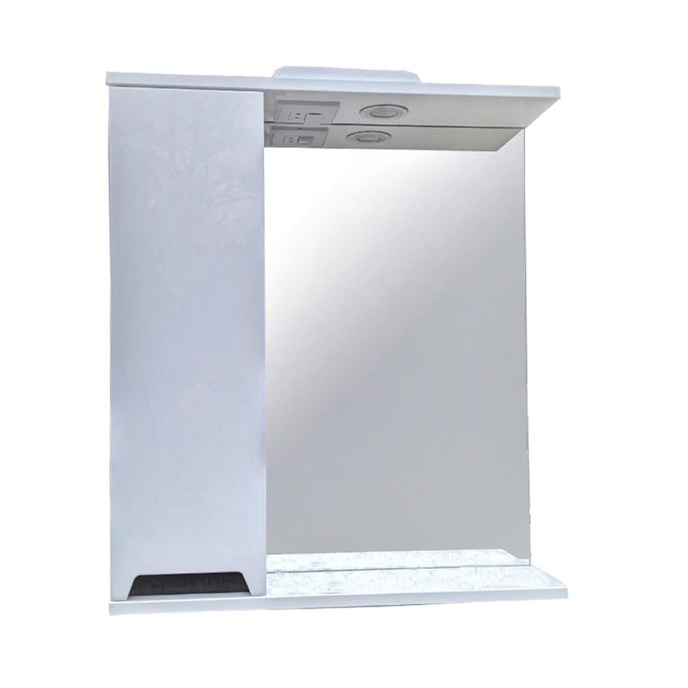 Зеркало с шкафчиком Амалия левое с подсветкой 65 см (1835634041) Зеркало с шкафчиком Амалия левое с подсветкой 65 см (1835634041)