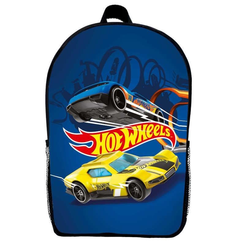 Школьный рюкзак детский с принтом Hot Wheels 07 29х21х9 см 5 л Черный (2199354018)