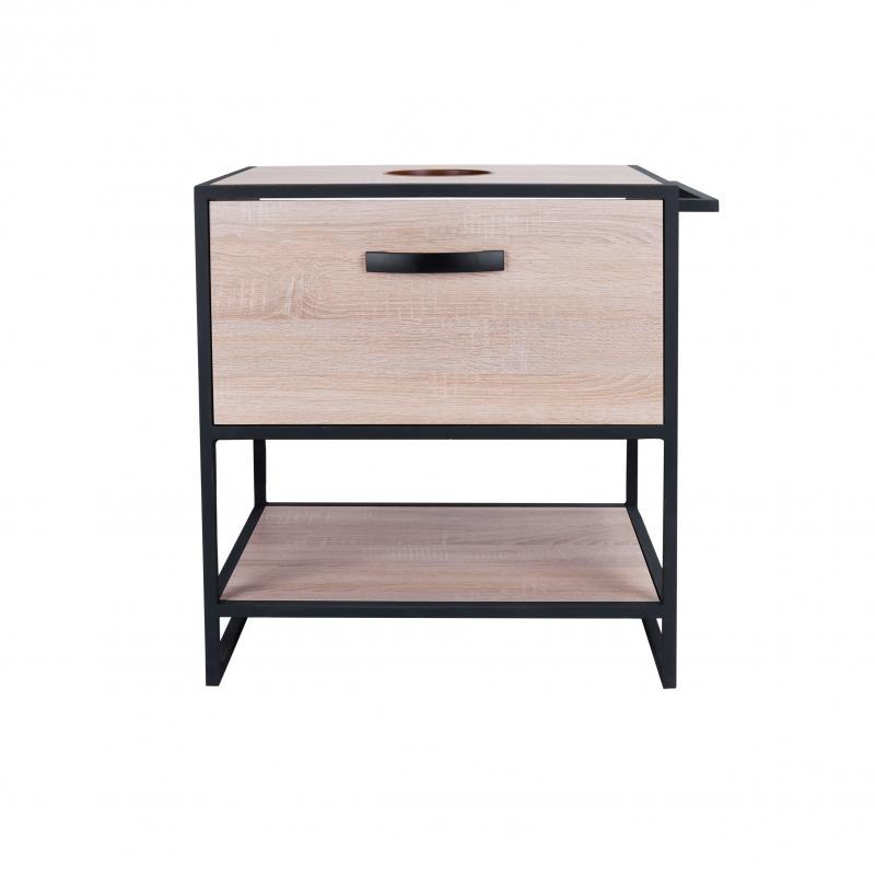 Тумба напольная Q-tap Taurus 600х616х469 Whitish oak со столешницей QT2480TNT63WO (13792)