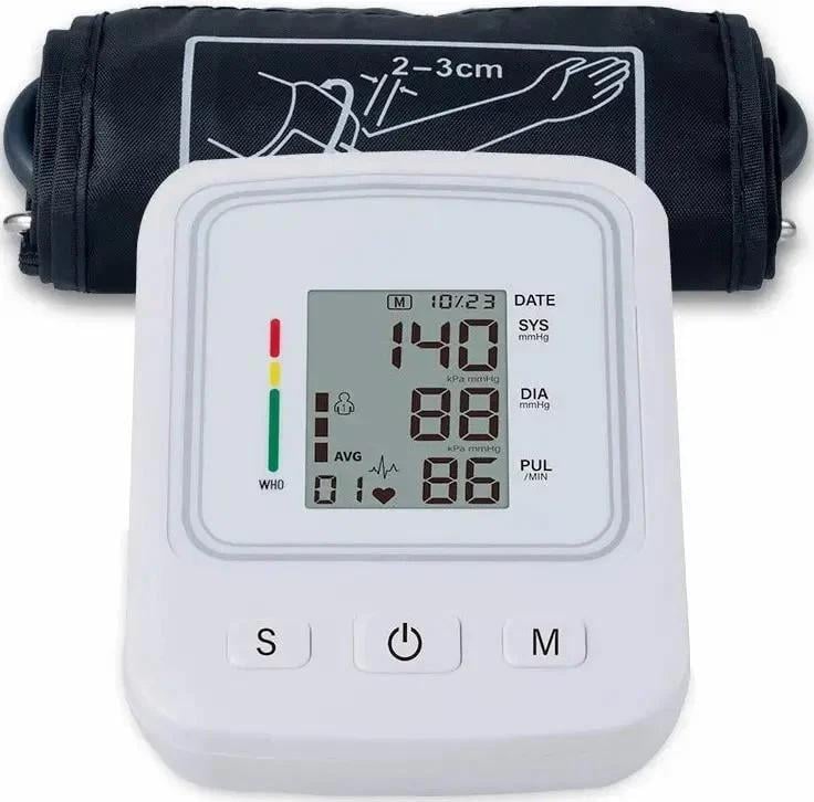 Тонометр плечовий автоматичний Blood Pressure Monitor B08 на батарейках (2198629426)