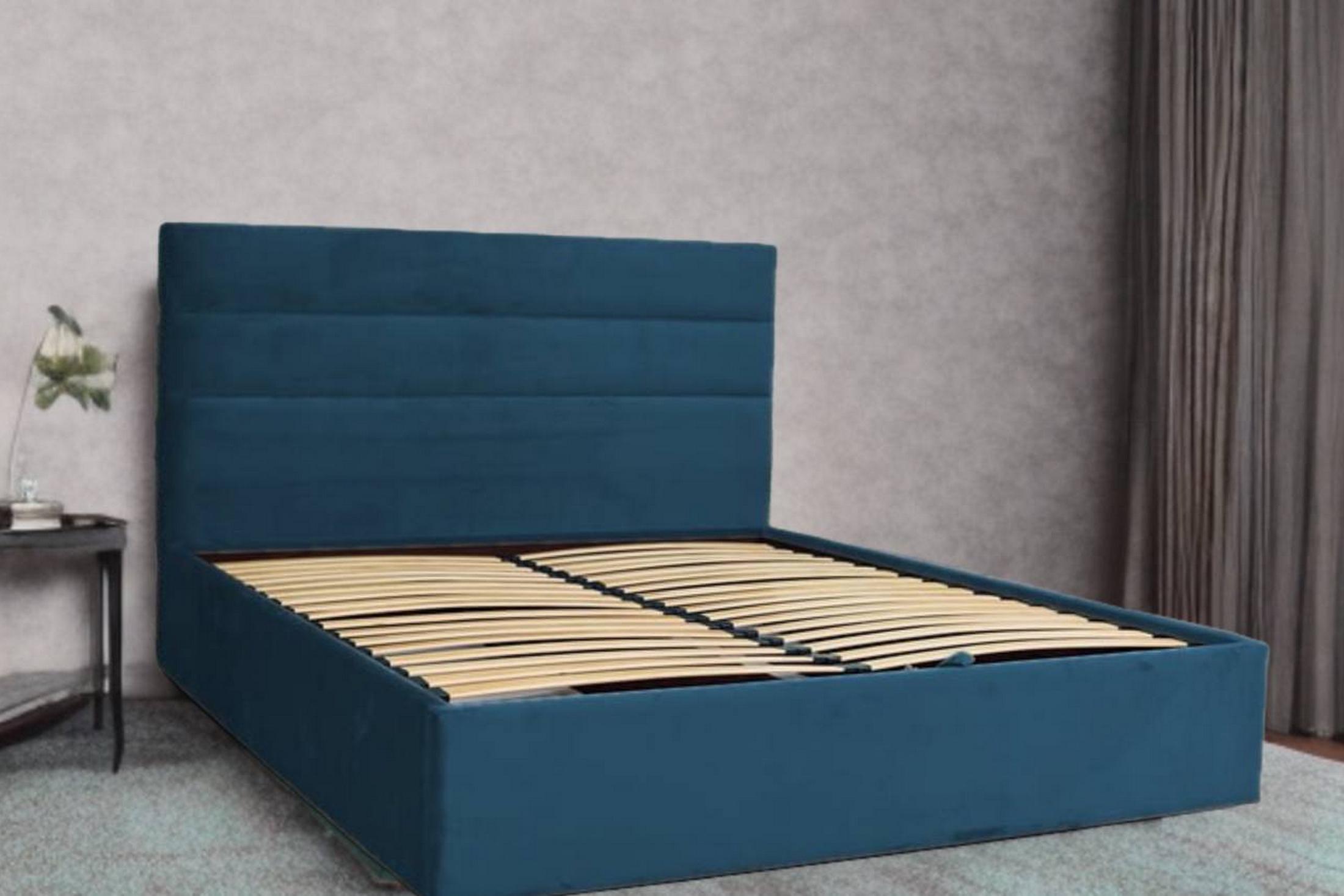 Ліжко RidneTut Edison Lite Chicago 12 140х200 см Темно-синій (33410013-12140) - фото 4