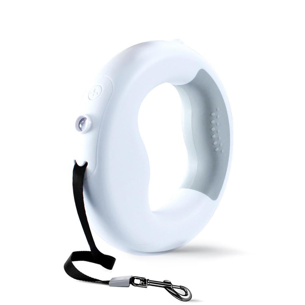 Повідець-рулетка для собак HANDS-FREE з ліхтариком для дрібних і середніх порід