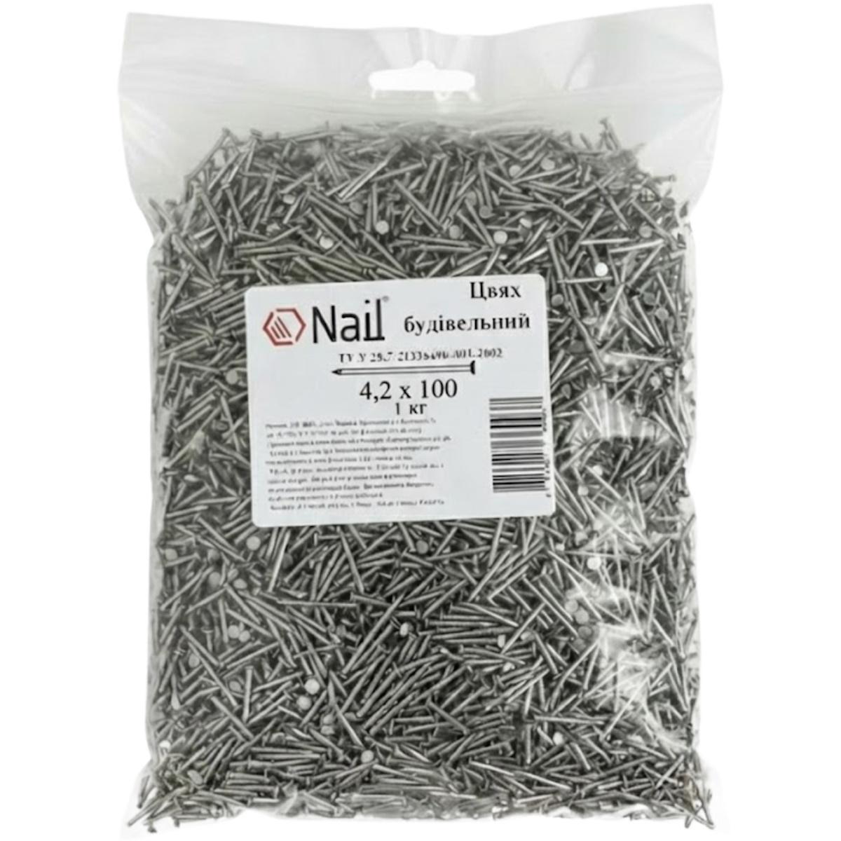Гвозди строительные Nail 4,2х100 DIN 1151 бп упаковка 1 кг (405202)