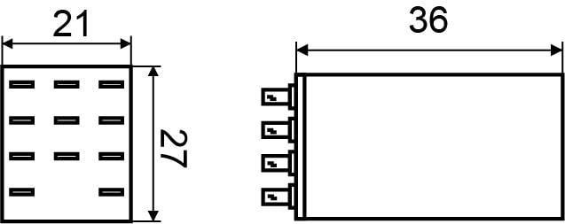 Реле промежуточное АСКО-Укрем 3А 3к 12V AC МY3 (A0090010027) - фото 3