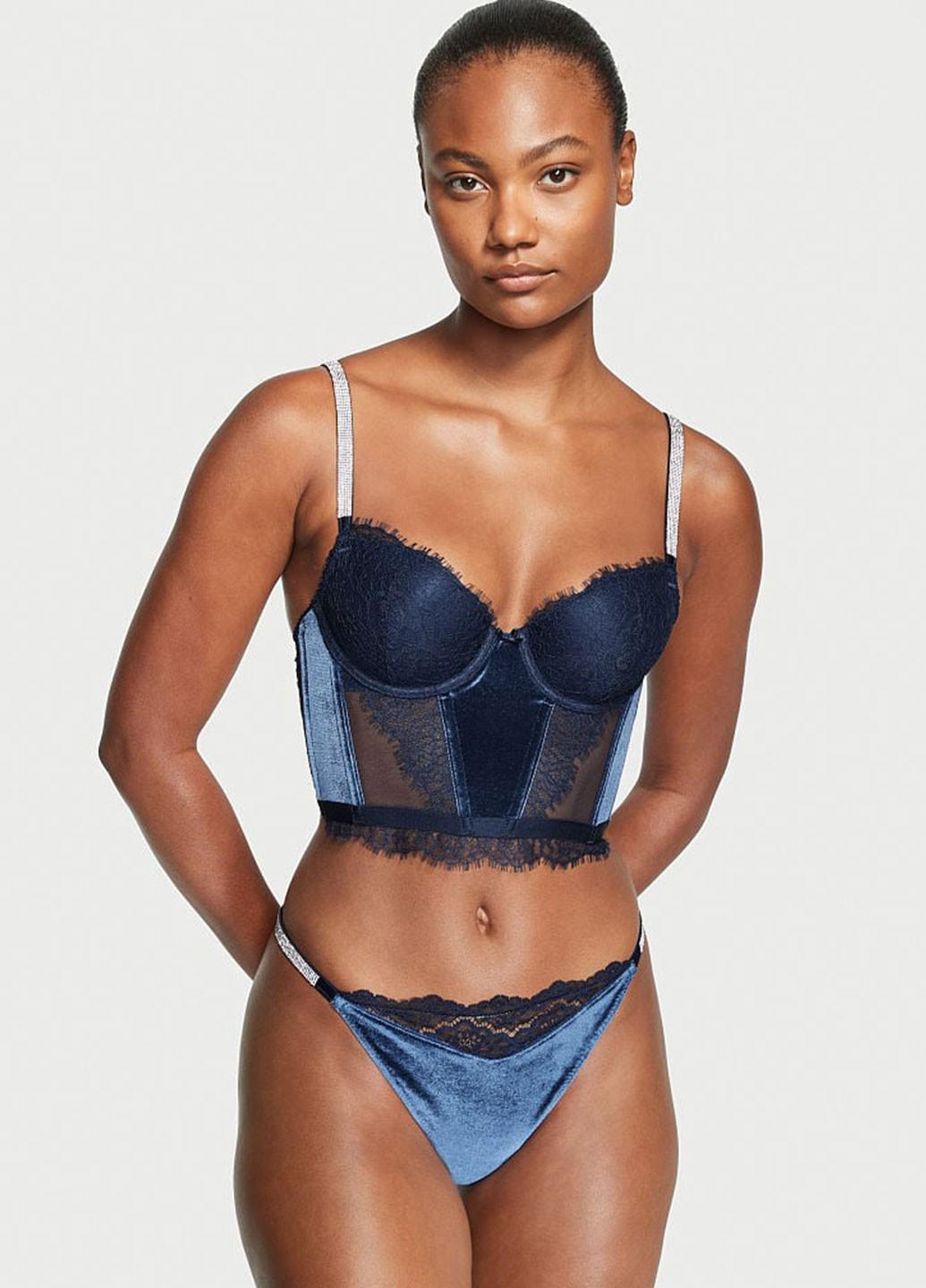Женские трусы Victoria's Secret 1440000233844QD2M M Синий (66120842)