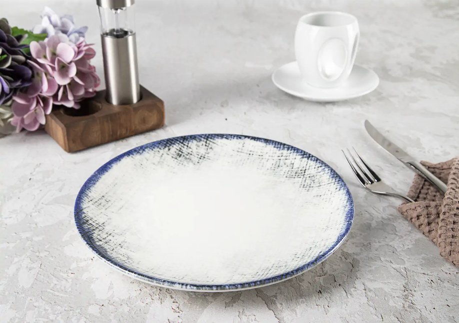 Набір Güral Denim з 4 обідніх тарілок 27 см Blue (GBSEO27DU100562) - фото 3