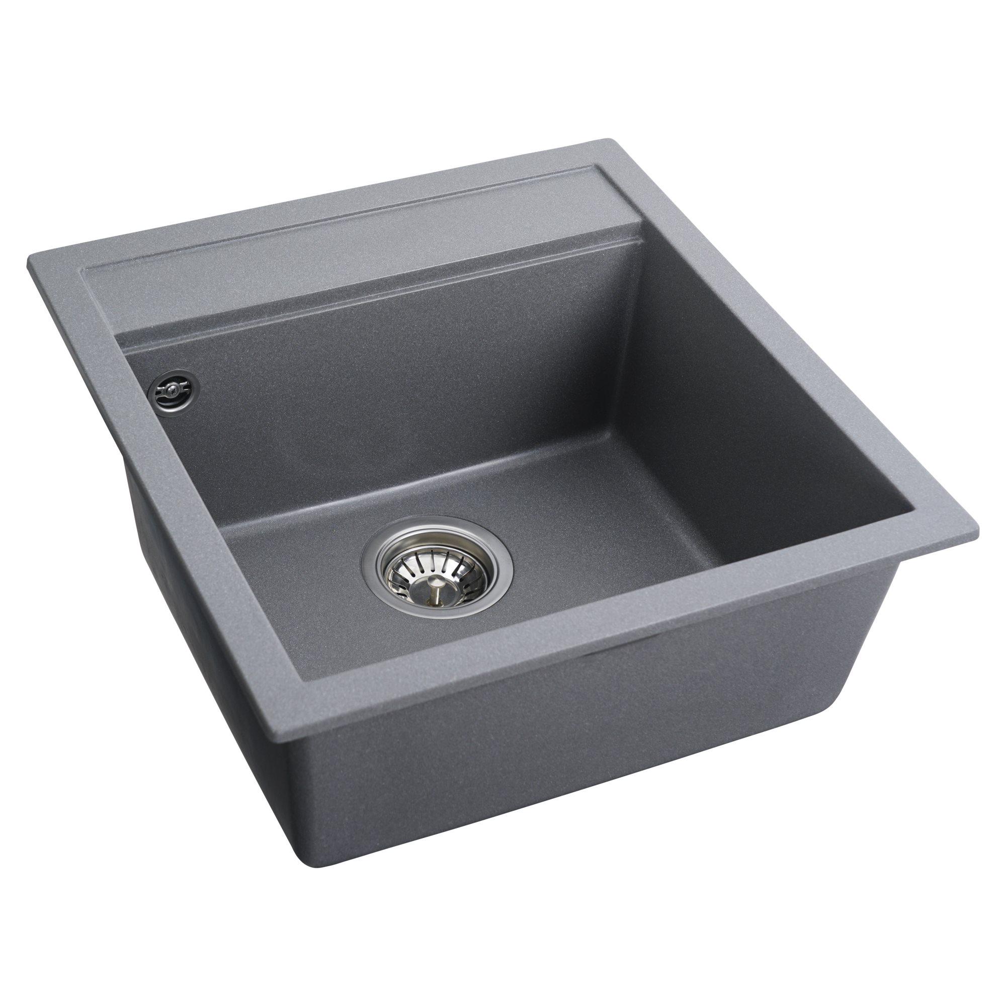 Мийка гранітна для кухні Platinum 5149 FIESTA матова Сірий мусон - фото 3 Мийка гранітна для кухні Platinum 5149 FIESTA матова Сірий мусон - фото 3