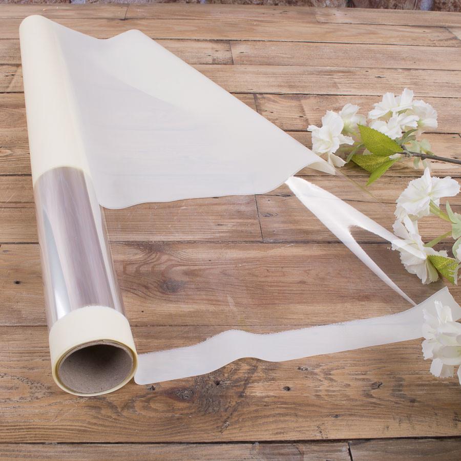 Пленка с прозрачным краем 60 см 10 м Кремовый (4826-23)