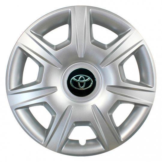 Автомобильные колпаки SKS 327 R15 с логотипом Toyota 4 шт. Серебристый