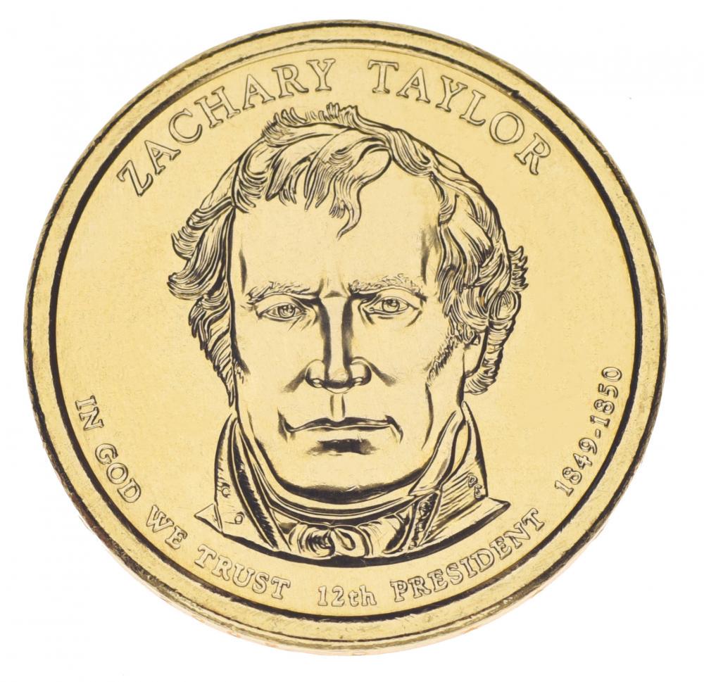 Коллекционная монета США 1 доллар 2009 D 12-й Президент Захари Тейлор UNC (KM#453)