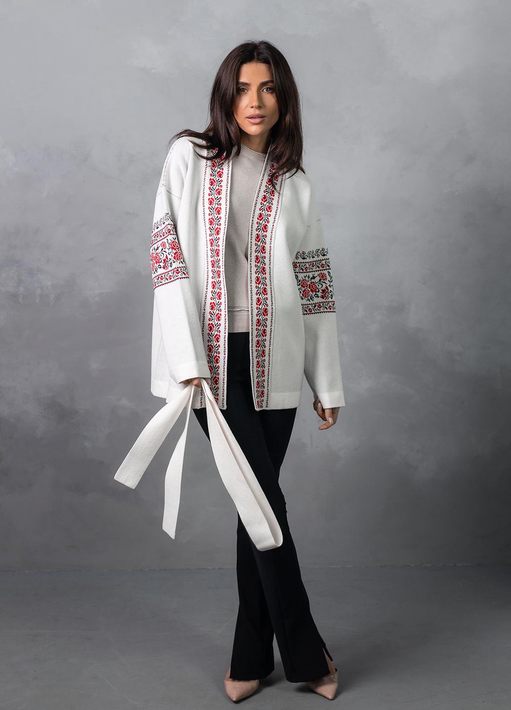 Кардиган женский Bakhur Вышиванка S-L Молочный (Viviami 0151 Мл) - фото 3 Кардиган женский Bakhur Вышиванка S-L Молочный (Viviami 0151 Мл) - фото 3