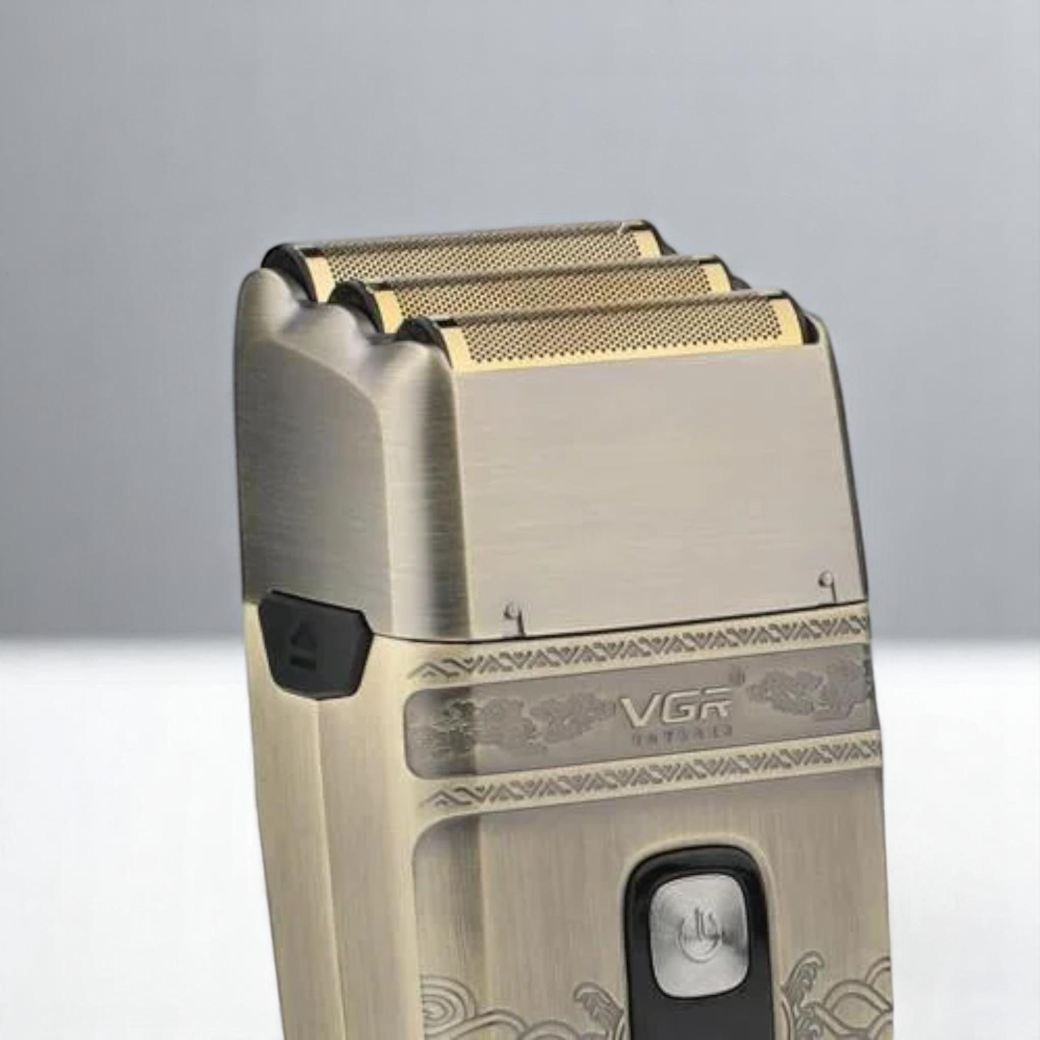 Электробритва VGR V-335 водонепроницаемость IPX6 LED-дисплей Gold (E_V-335Gold) - фото 6