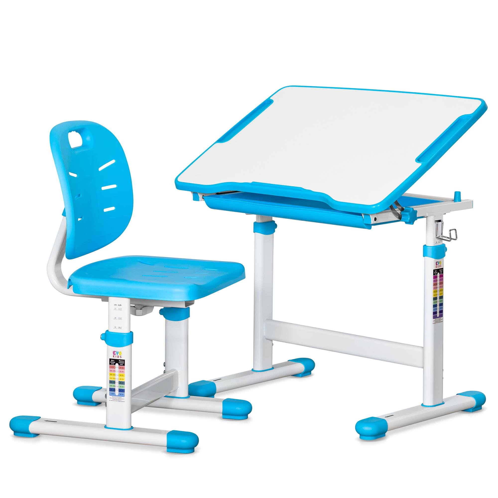 Комплект стіл та стілець Evo-kids Evo-05 Ergo Blue (Evo-05 Ergo BL) - фото 1 Комплект стіл та стілець Evo-kids Evo-05 Ergo Blue (Evo-05 Ergo BL) - фото 1