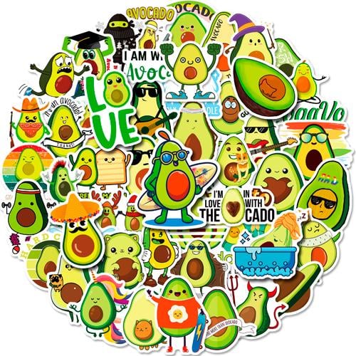 Набор наклеек Авокадик Avocadic 50 шт.