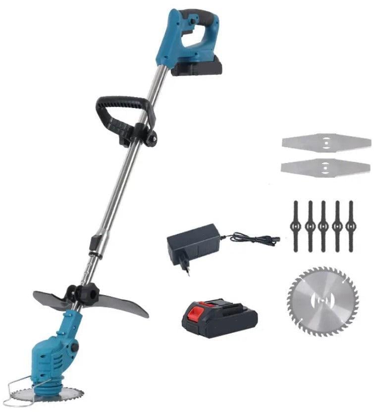 Газонокосилка аккумуляторная 2 аккумулятора 750 Вт 2000 мАч Синий (2104618657) - фото 4