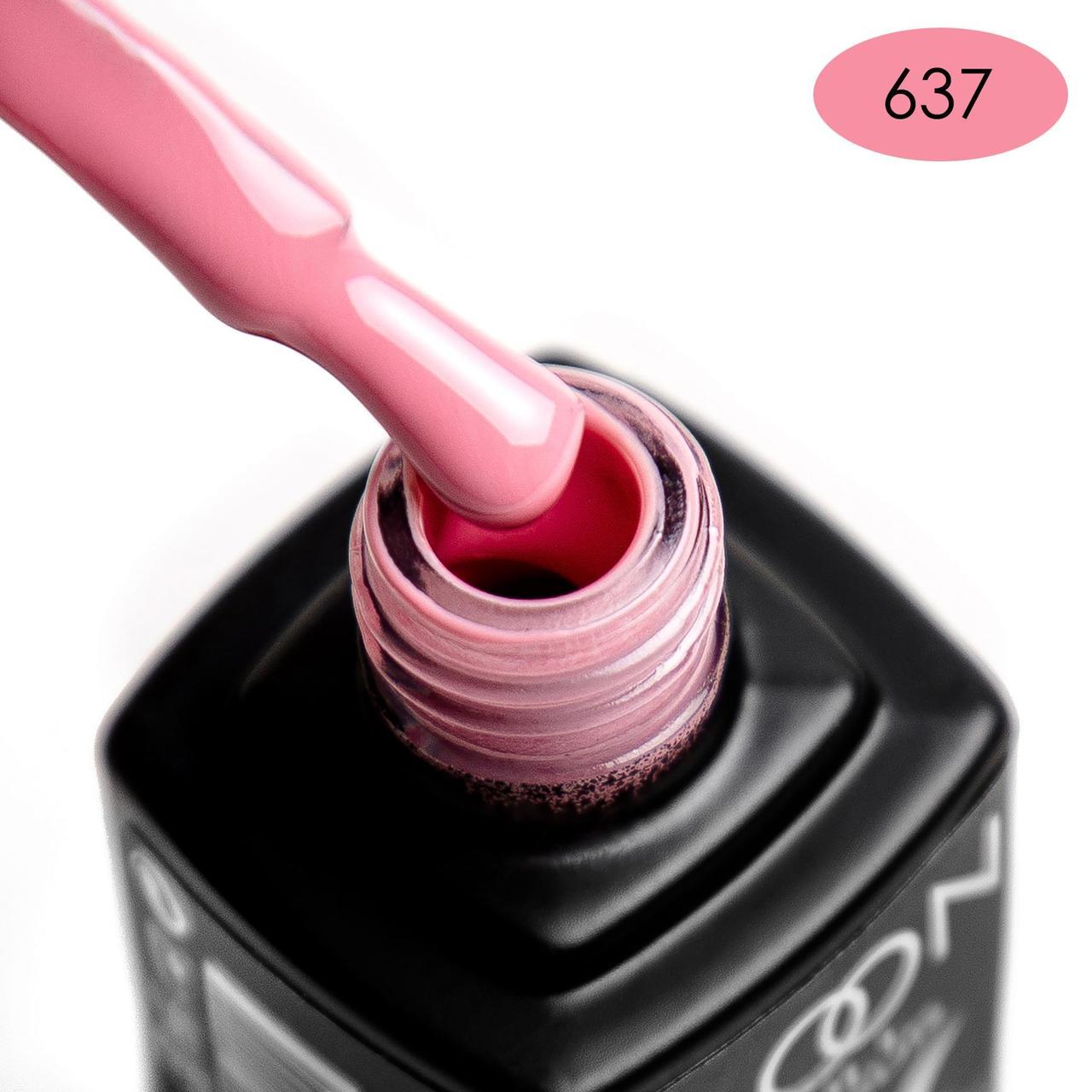 Гель-лак Moon Full color Gel polish 8 мл №637 Розовая орхидея эмаль