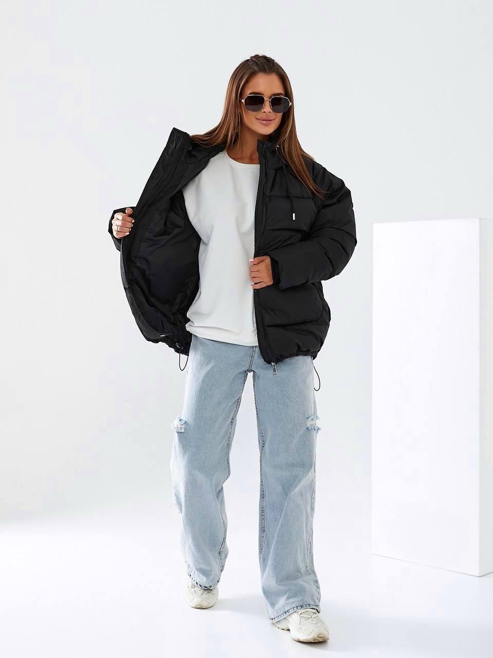 Куртка женская еврозима до -15°C L Черный (OV-9206BL-L) - фото 5 Куртка женская еврозима до -15°C L Черный (OV-9206BL-L) - фото 5