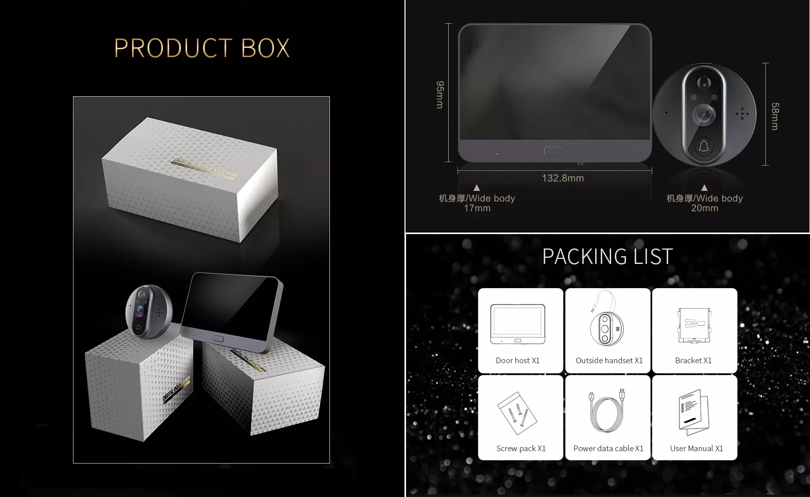 Відеоглазок дверний Tuya R9 Wi-Fi з записом по датчику руху 4,3" 5000 мАг Сірий - фото 6 Відеоглазок дверний Tuya R9 Wi-Fi з записом по датчику руху 4,3" 5000 мАг Сірий - фото 6